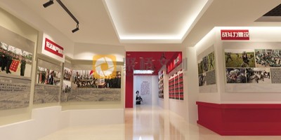 武警部隊警史館設計，結合展品內容進行規劃布局